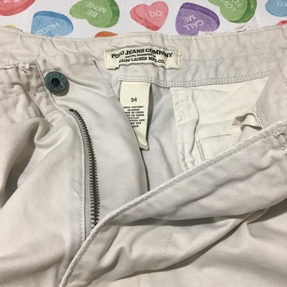 Polo Jeans Co RL Men’s Lite Khaki Cargo Shorts - Picture 2 of 4